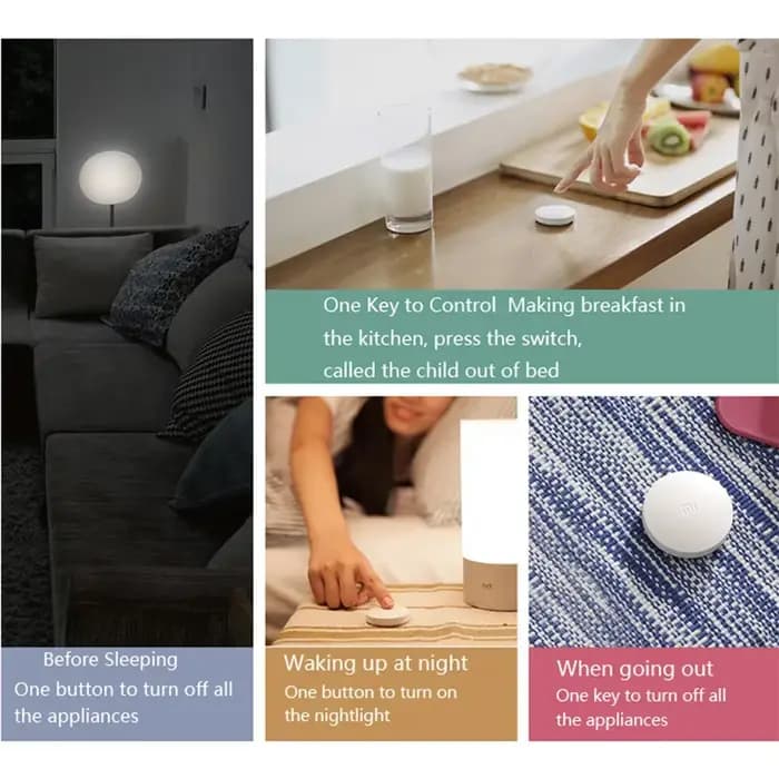 Xiaomi Mijia commutateur sans fil Intelligent Zigbee accessoires de dispositif de maison intelligente centre de contrôle de maison Intelligent pour l'application Mihome