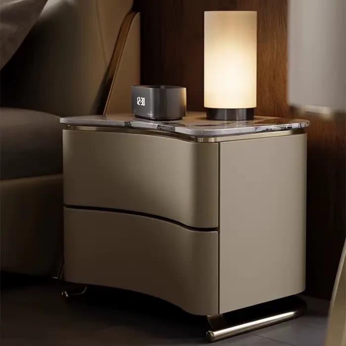 Commode de chambre à coucher, table de chevet mobile, armoire de rangement de luxe en bois pour salon, meuble de rangement Criado Mudo pour la maison