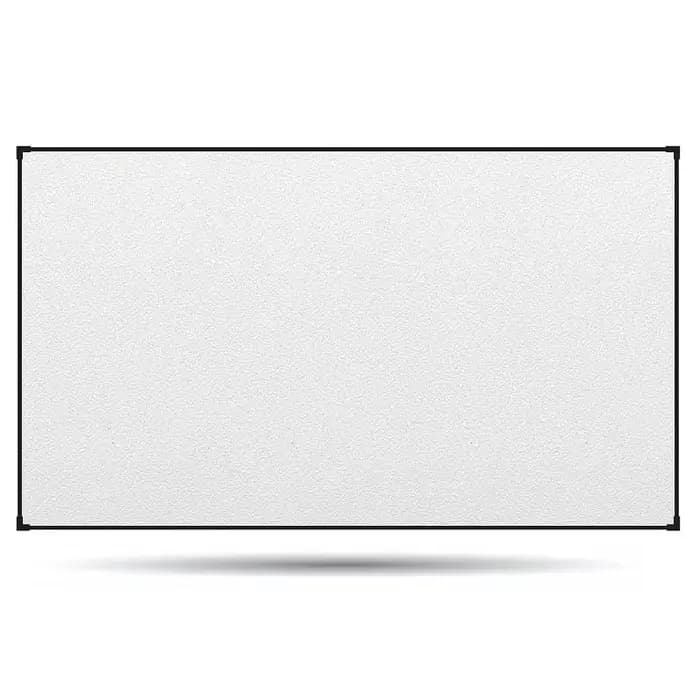 Écran de projection blanc de cinéma populaire avec cadre mince à bordure ultra étroite de 1 cm