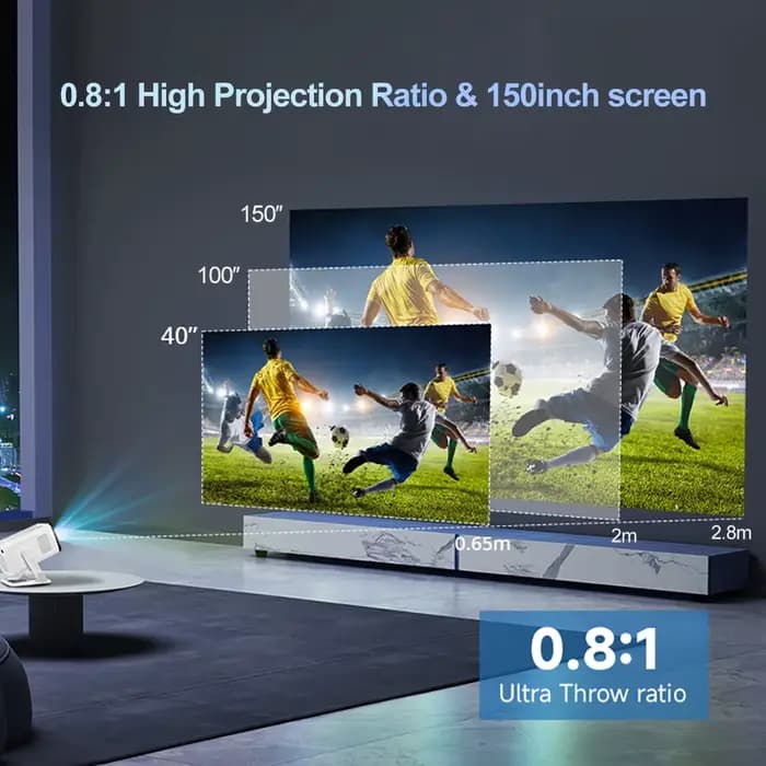 PROGAGA PG310 projecteur Android 4k 720P 300Ansi Allwinner H713