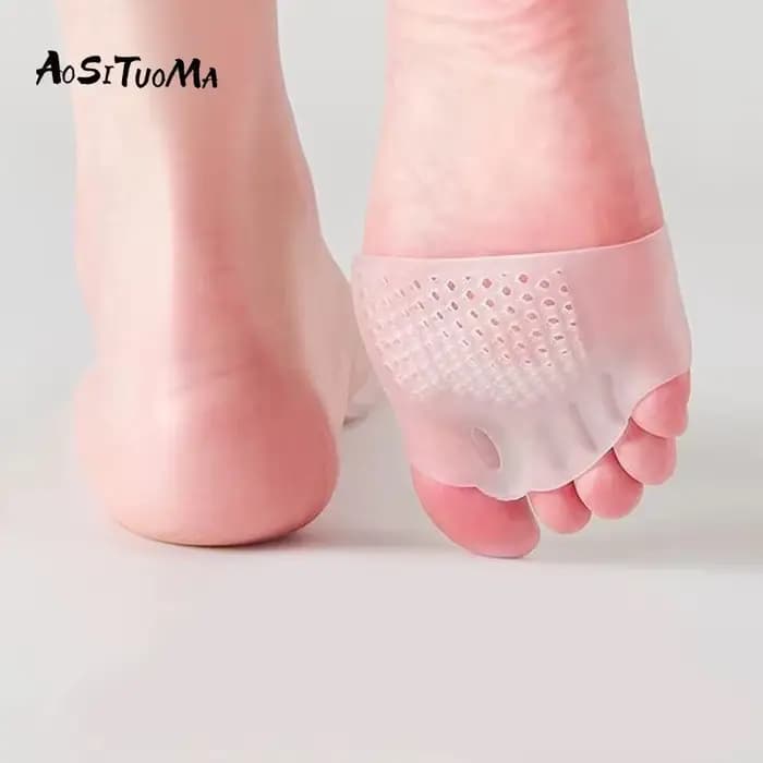 2 coussinets avant confortables en silicone pour la santé des pieds et le soulagement des oignons, parfaits pour la nuit et la maison