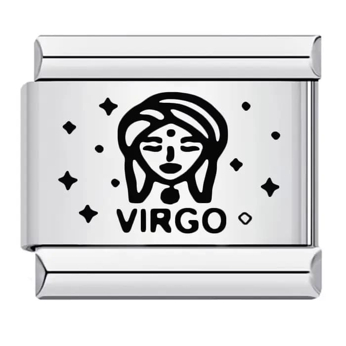 GEMOSA-Breloques italiennes en acier inoxydable pour hommes et femmes, 12 constellations, liens uniques, convient à un bracelet de 9mm, perles exécutives bricolage, bijoux cadeaux