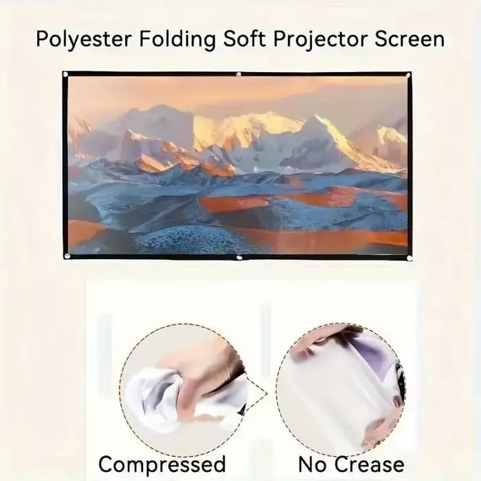 Écran de projection, écran de projection portable pliable
