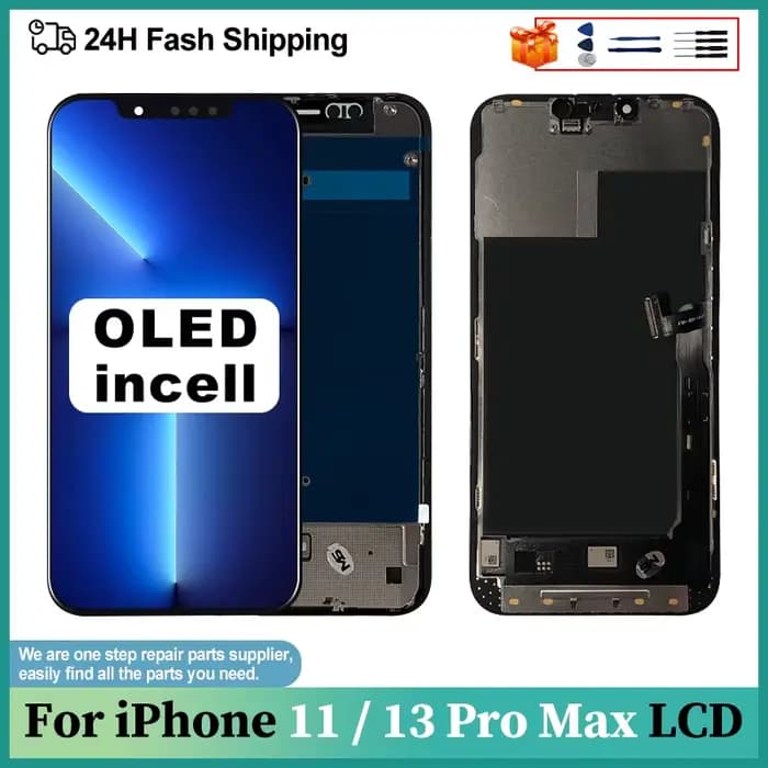 Écran LCD OLED pour iPhone 11 écran LCD avec numériseur d'écran tactile 3D pour iPhone 13 Pro Max pièce de rechange d'affichage Incell
