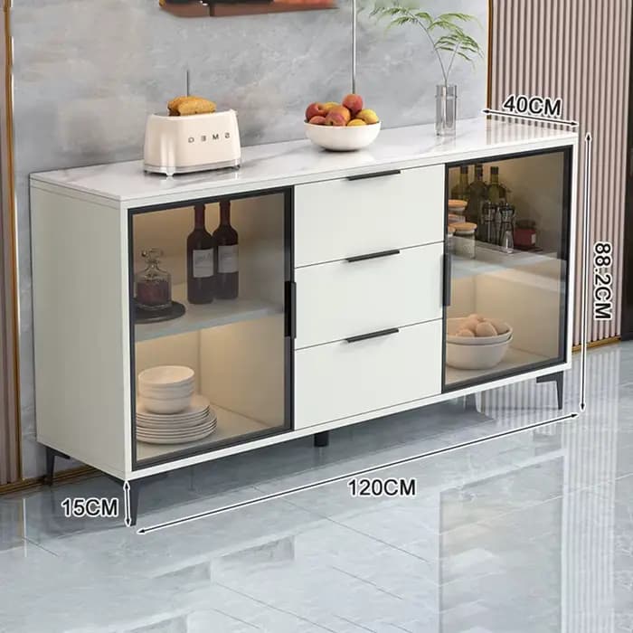Meuble de salon vintage élégant et unique, vitrine de présentation de qualité supérieure, meuble de rangement compact et charmant pour la maison