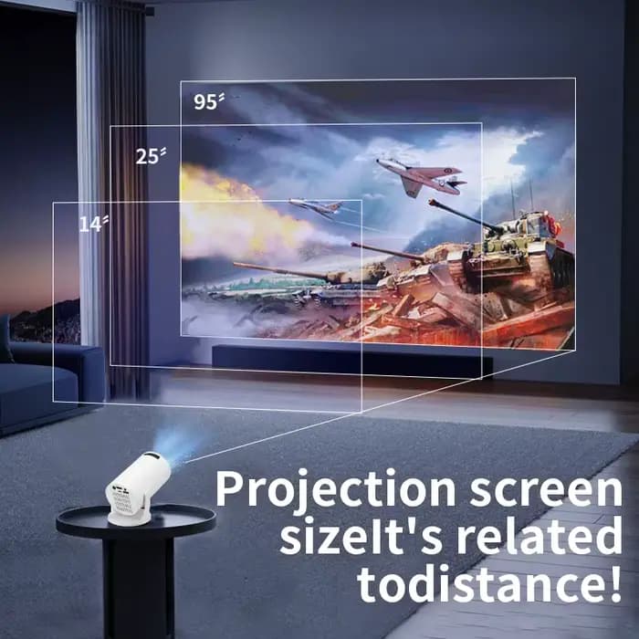 Nouveau projecteur HY300 2026 avec WiFi6 et BT5.0