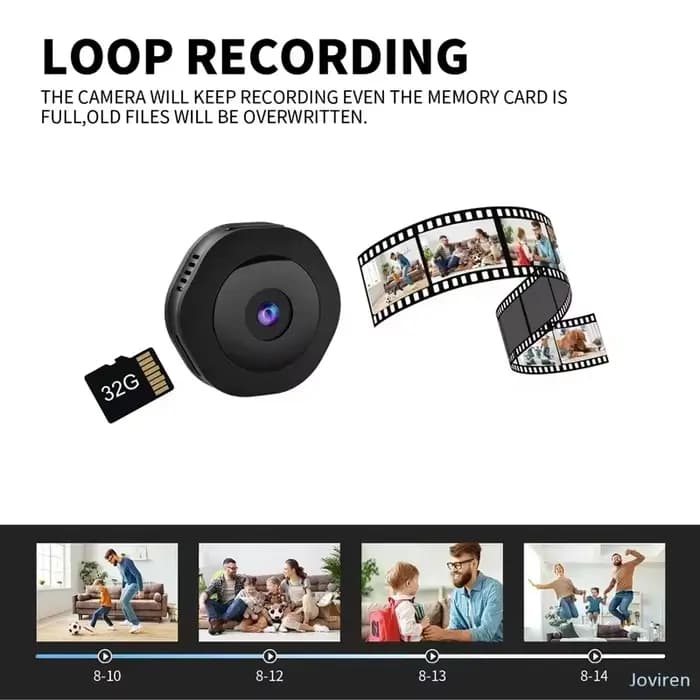 Caméra miniature Xiaomi 4K HD sans fil, portable, vision nocturne, caméscope, WiFi, surveillance à distance, enregistreur vidéo et vocal, caméra de sécurité