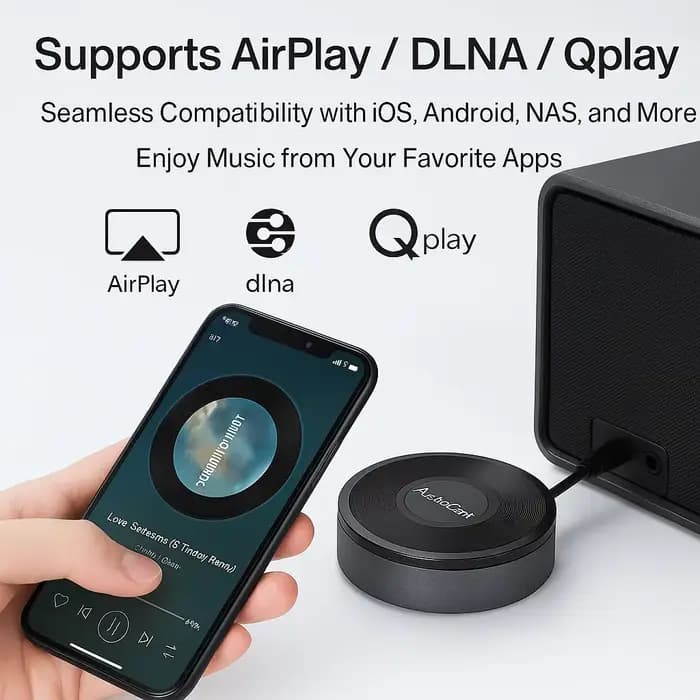 M5 sans fil Wifi musique Audio Streamer récepteur Audiocast levure pPlayDLNA pour Airplay