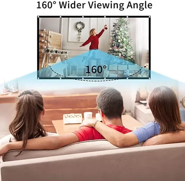 60 72 84 100 120 150 pouces écran de Projection pliable Simple rideau de 100