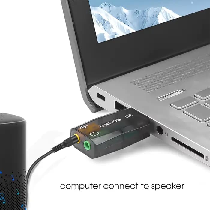 Carte son externe USB 5.1 canaux indépendante pour ordinateur portable