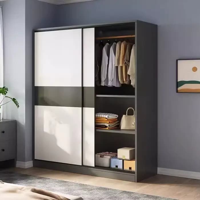 Armoires de chambre pleine grandeur, rangement pour loisirs créatifs, esthétique blanche, armoires de sol compactes, ensembles de commodes, meubles de maison