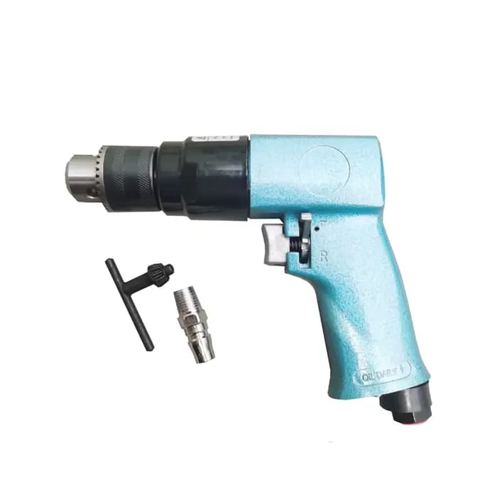 Outil de perçage à air comprimé rotatif pour percer des trous, perceuse à air comprimé réversible 3/8 ", 1700 tr/min, perceuse pneumatique à grande vitesse réversible