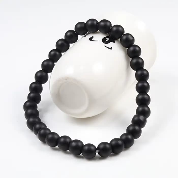 Chaud à la mode hommes pierre de lave Couples Distance Bracelets pierre naturelle blanc noir Yin Yang perles Bracelets pour femme ami Pulseira