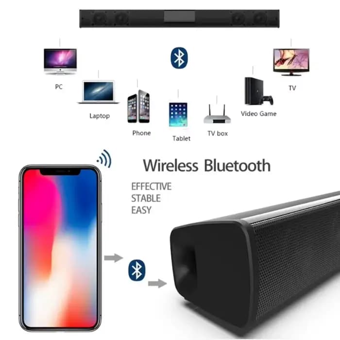 XIKCU barre de son haut-parleurs Bluetooth 5.3
