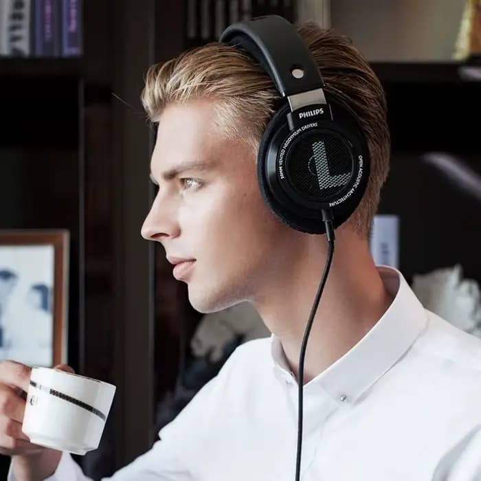 Casque Stéréo Audiophile Rétro Classique PHILIPS SHP9500 Ouvert