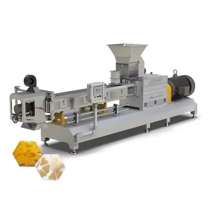 Ligne de production de snacks granulés personnalisés pour frites françaises, machine extrudeuse de snacks granulés 2D 3D