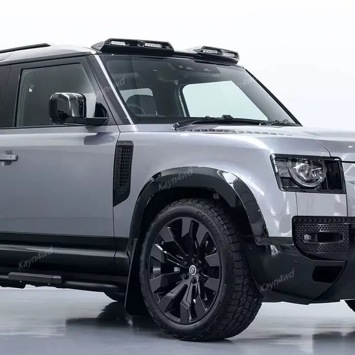 Barre lumineuse de toit haute puissance de Style urbain, accessoires tout-terrain 4x4 avec 4 LED pour Land Rover L663 Defender 2020 – 2025 90 110 130