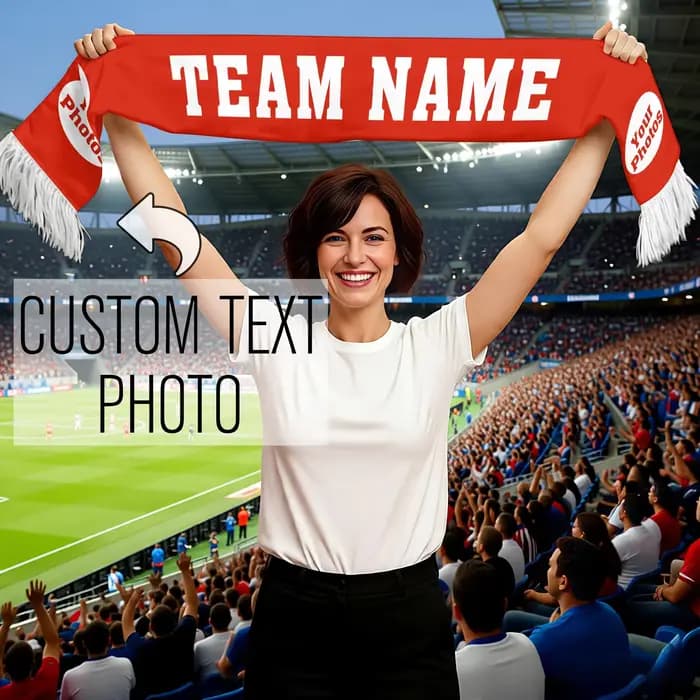Écharpe de supporter de football personnalisée, Argentine, Brésil, Portugal, France, Espagne, Canada, USA, impression personnalisée, écharpes de soutien pour supporters