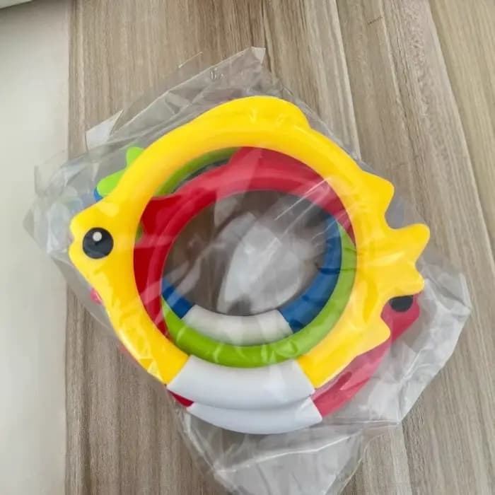 Jouets de plongée et d'entraînement aquatique pour enfants, avec anneaux de récupération en forme de poisson, pour piscine, adultes/enfants