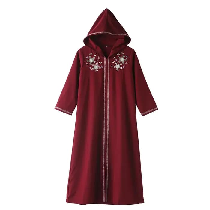 Eid Djellaba Abayas à capuche pour enfants filles Robe brodée musulmane Ramadan Dubai Kaftan Kebaya Caftan Marocain Jalabiya Robe