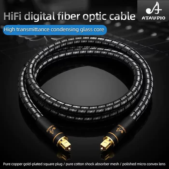 ATAUDIO câble Audio optique numérique Toslink SPDIF