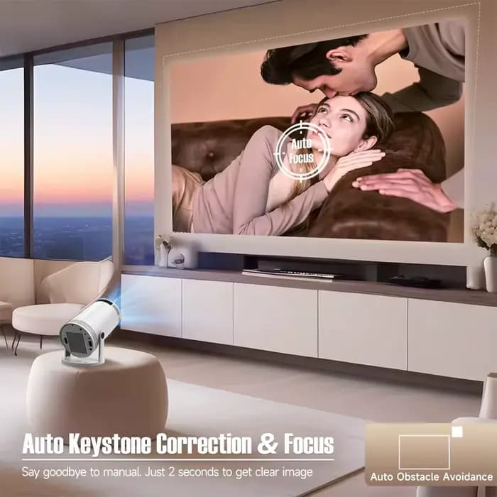 Nouveau projecteur HY300 2026 4K Android 11 Wifi6 290ANSI Allwinner H713 BT5.0 1080P 1280*720P Cinéma Extérieur Portable 