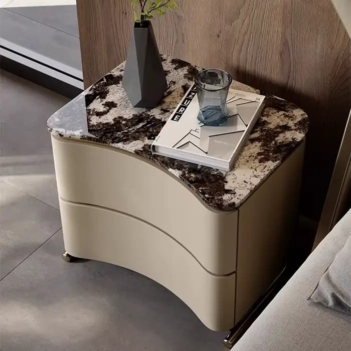 Commode de chambre à coucher, table de chevet mobile, armoire de rangement de luxe en bois pour salon, meuble de rangement Criado Mudo pour la maison