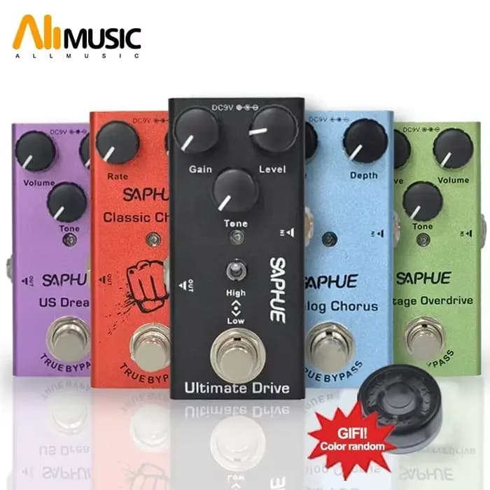 SAPHUE — Pédale de guitare électrique Vintage, overdrive, distorsion, retardement numérique, phase, rêve américain