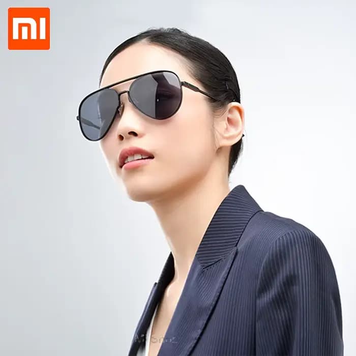 Lunettes d'aviateur originales Xiaomi Mijia, verres polarisés pour homme et femme, grande monture de lunettes pour mi home life, lunettes de soleil
