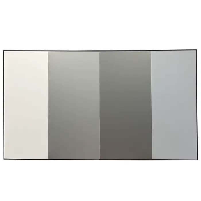 Échantillon de tissu pour écran de projection ALR gris cristal/blanc cinéma/fibre de verre nano métallique 3D 4K 8K