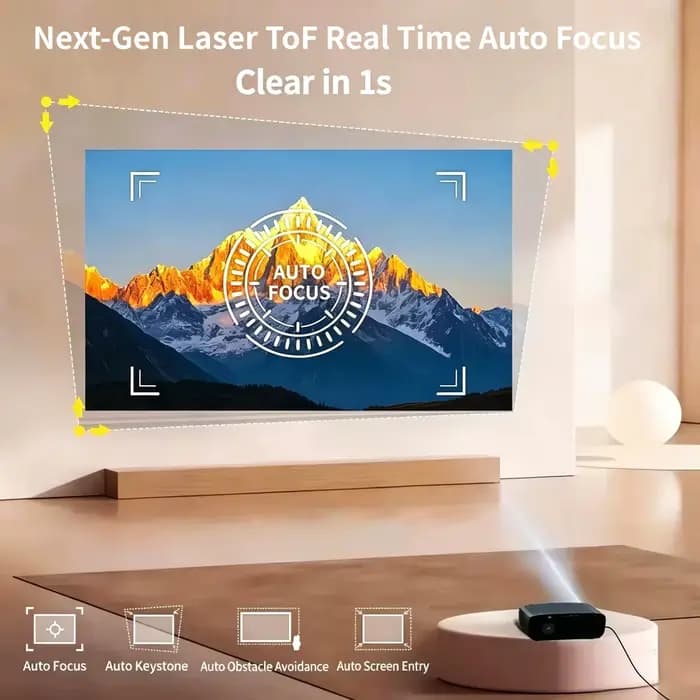 Vidéoprojecteur 4K UHD 4000 ANSI officiel Netflix Google TV