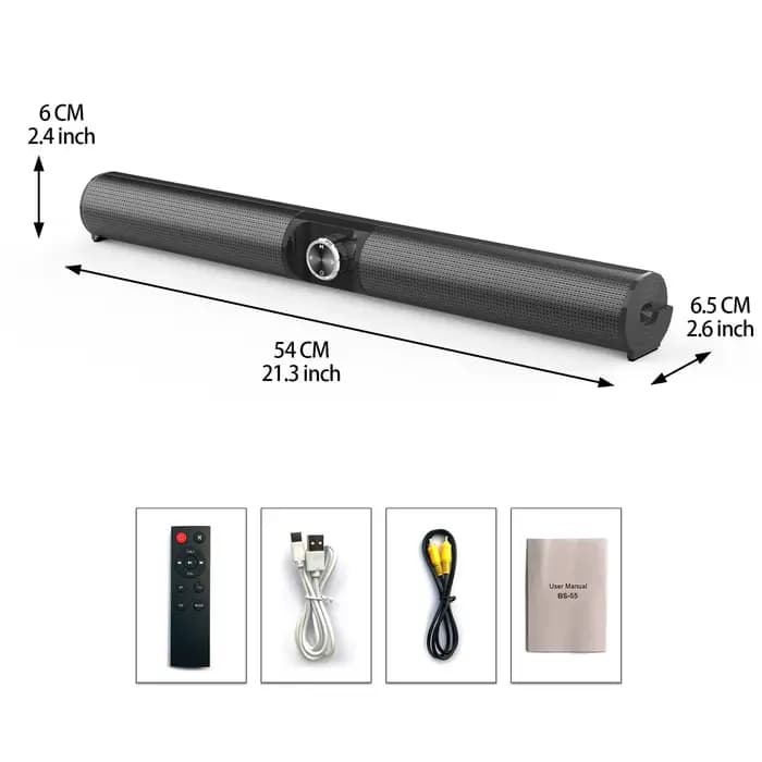 55 100W barre de son TV haut-parleurs Bluetooth sans fil Portable HomeTheater Surround Boombox Radio FM prend en charge