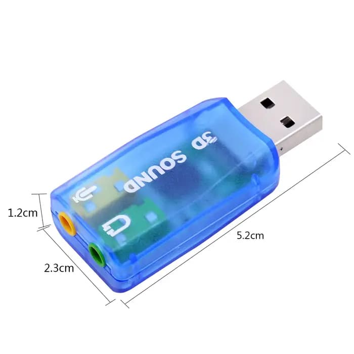Carte son externe USB 5.1 canaux indépendante pour ordinateur portable