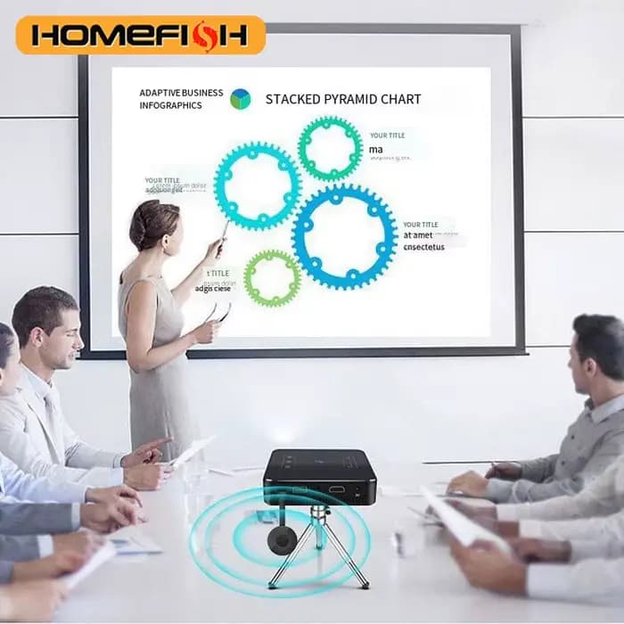 Projection HD sans fil multi-appareils : téléphone mobile connecté à la télévision