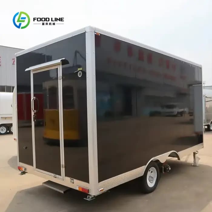 Concession Street – camion de nourriture Mobile, climatiseur rétro, chariot de grillades de restauration rapide, remorque pour Hot-Dog à vendre