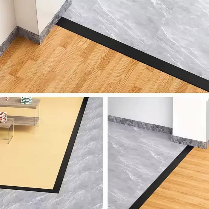 Profilé en aluminium en T encastré pour joint de carrelage, bande de transition de sol, seuil de porte, joint décoratif pour carrelage bois, bande d'étanchéité