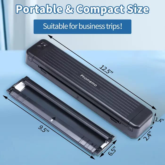 Ruban de transfert thermique pour cartouche d'imprimante P831, 2 pièces, pour imprimante Portable Phomemo P831 A4, prend en charge le papier à lettres A4/A5/B5 et les états-unis