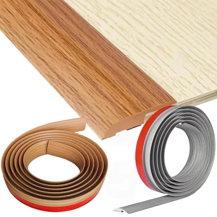 Bande de Transition pour tapis à carrelage, 1m x 3cm, résistant à l'usure, couverture de seuil découpable, bande de garniture de bordure en PVC auto-adhésive, 1 pièce