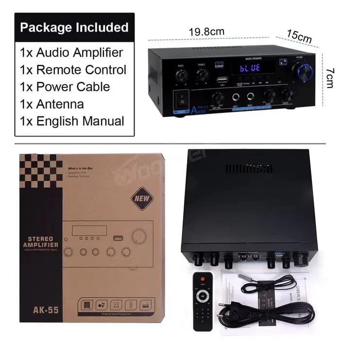 Woopker AK35/AK45/AK45 Pro/AK55 amplificateur numérique