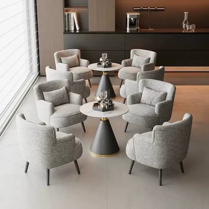 Fauteuil de sol confortable à accoudoir unique pour salon de manucure, hôtel, salon, lecture, mobilier de luxe moderne pour la maison