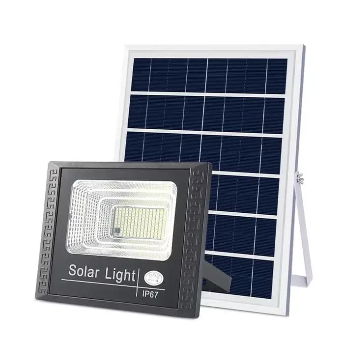 JVEE 30W 1000mAh projecteurs solaires télécommande alimenté projecteur extérieur étanche IP67 Villa lampadaire Angle réglable