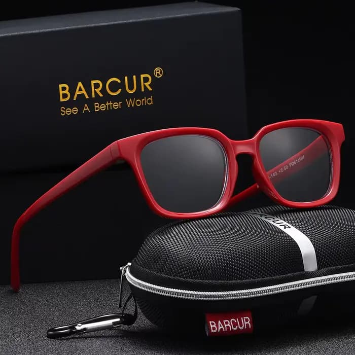 BARCUR-Lunettes de lecture carrées pour hommes et femmes, lunettes presbytes, blocage de la lumière bleue, lecteur d'ordinateur