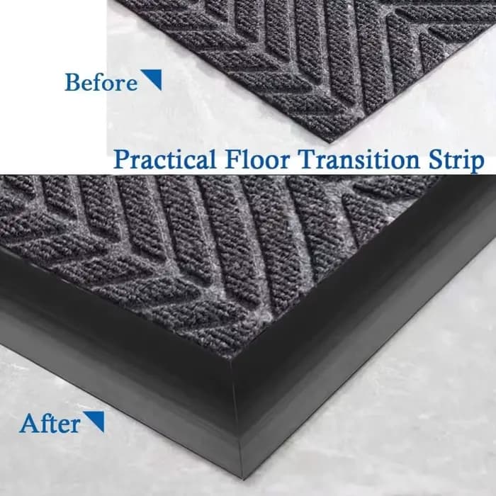 Bande de Transition pour tapis à carrelage, 1m x 3cm, résistant à l'usure, couverture de seuil découpable, bande de garniture de bordure en PVC auto-adhésive, 1 pièce