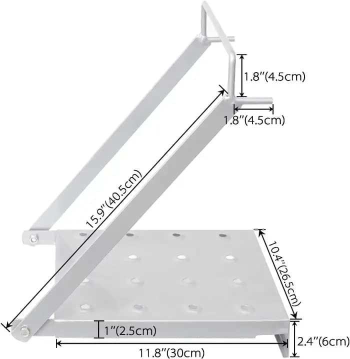 Accessoire de plate-forme d'échelle, accessoires de système de support de travail d'échelle robuste pouvant contenir 400 livres