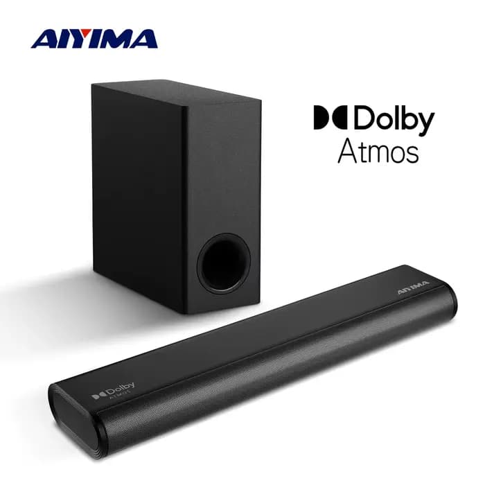 Barre de son AIYIMA S07 Dolby 2.1 150W avec caisson de basses sans fil pour téléviseur