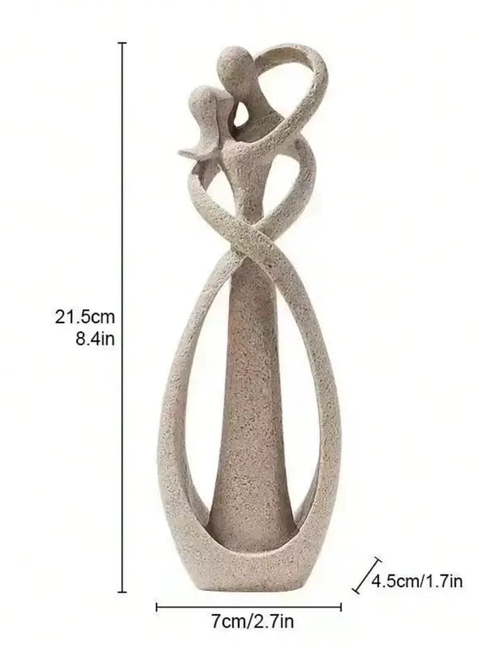 Statue de couple romantique, 1 pièce, décor d'amour en grès pour mariage, saint-valentin, décoration de maison et de chambre à coucher, cadeau pour les couples