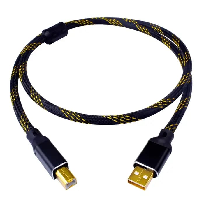 YYAUDIO Hifi USB câble DAC A-B C-B C-C A-C Audio numérique haute qualité OFC argent placage Type