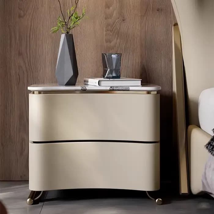 Commode de chambre à coucher, table de chevet mobile, armoire de rangement de luxe en bois pour salon, meuble de rangement Criado Mudo pour la maison