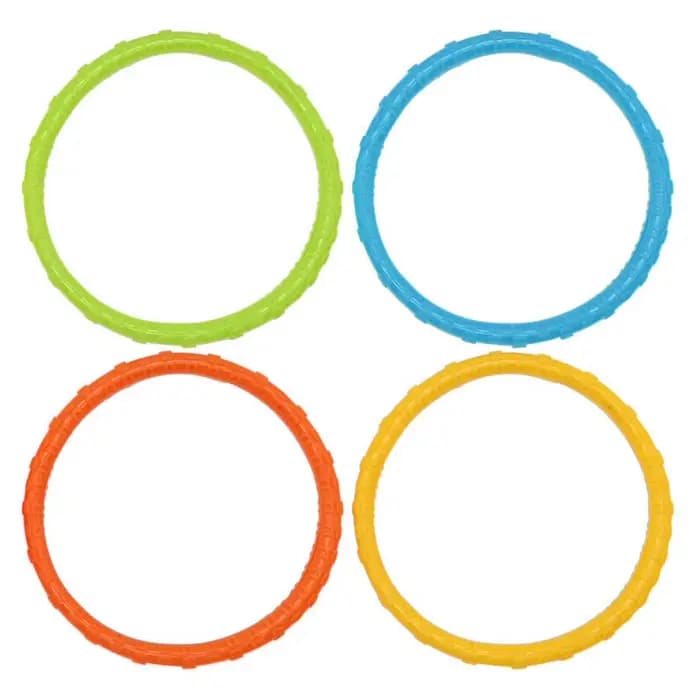 4 pièces été piscine plongée multicolore plongée sous-marine créatif dessin animé piscine coulant piscine accessoires