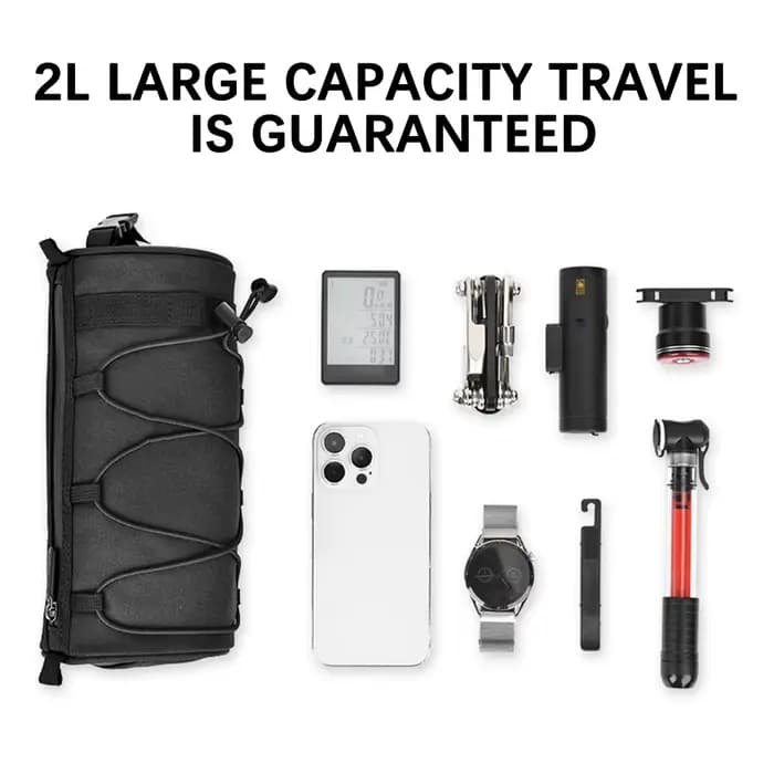 Pack de rangement monté sur cadre de vélo, organisateur d'accessoires de vélo de grande capacité pour vélo de route